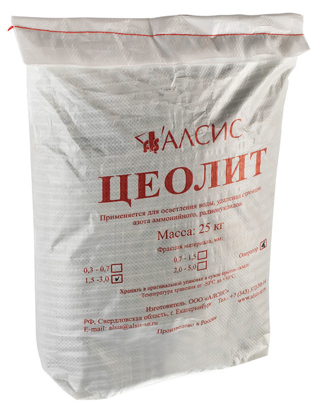 Фильтрующий материал Цеолит фр. 1,5-3,0мм, 25кг