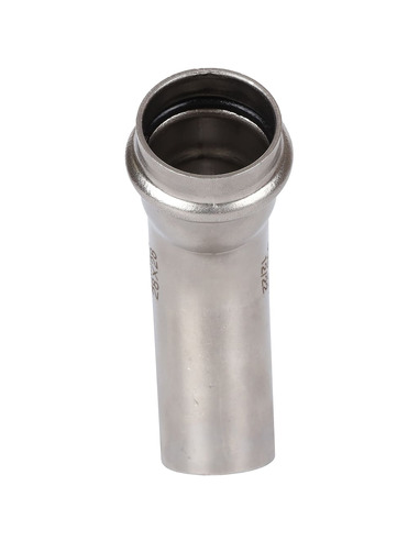 Угольник однораструбный ROMMER 28х45° для нержавеющих труб пресс