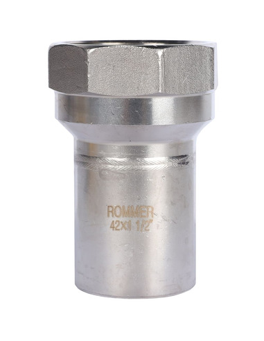 Вставка переходная ROMMER 42x1 1/2" ВР для нержавеющих труб пресс