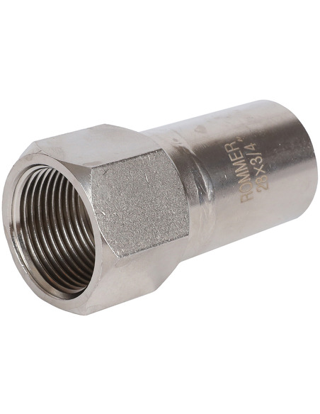 Вставка переходная ROMMER 28x3/4" ВР для нержавеющих труб пресс