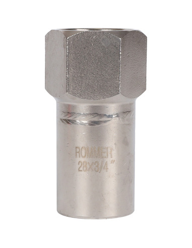 Вставка переходная ROMMER 28x3/4" ВР для нержавеющих труб пресс