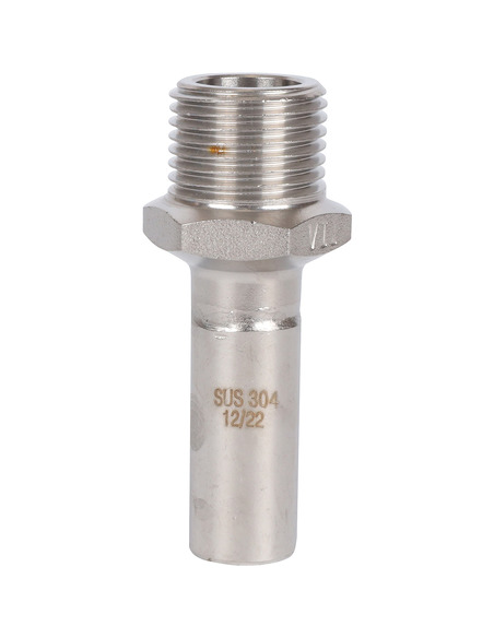 Вставка переходная ROMMER 15x1/2" НР для нержавеющих труб пресс