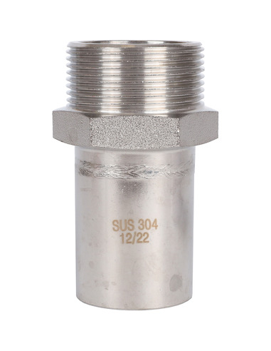 Вставка переходная ROMMER 42x1 1/2" НР для нержавеющих труб пресс