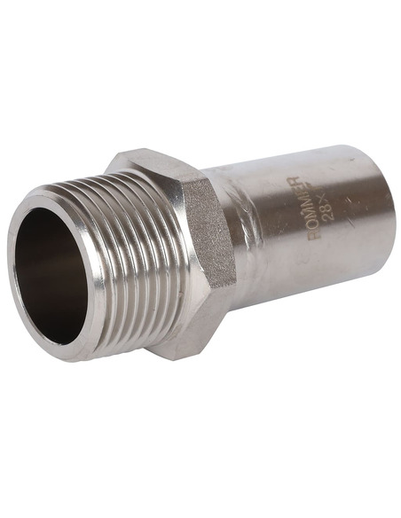 Вставка переходная ROMMER 28x1" НР для нержавеющих труб пресс