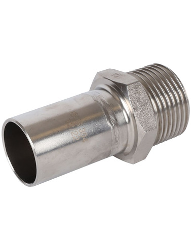 Вставка переходная ROMMER 28x1" НР для нержавеющих труб пресс