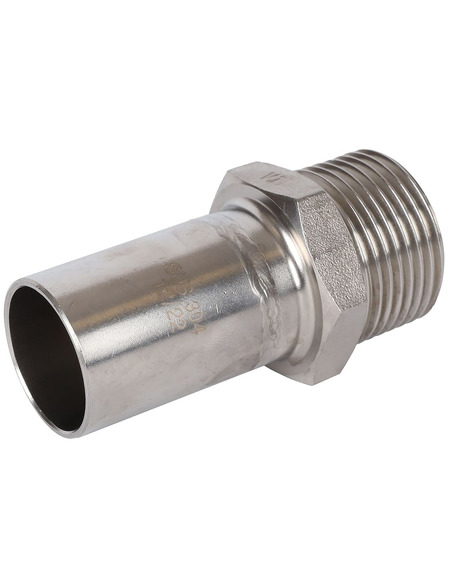 Вставка переходная ROMMER 28x1" НР для нержавеющих труб пресс