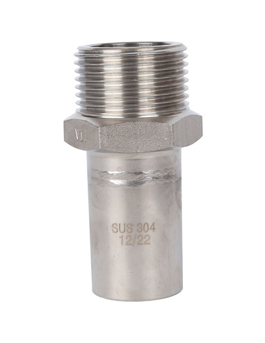 Вставка переходная ROMMER 28x1" НР для нержавеющих труб пресс