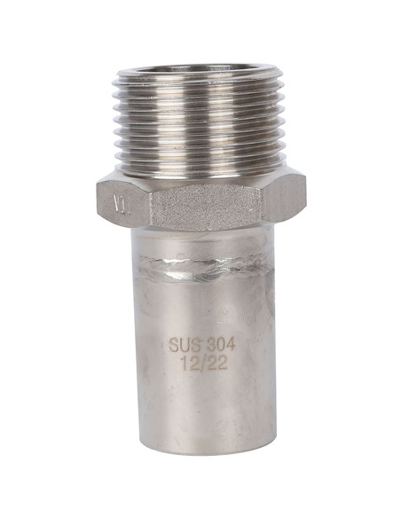 Вставка переходная ROMMER 28x1" НР для нержавеющих труб пресс