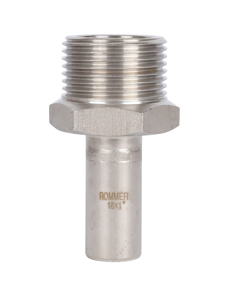 Вставка переходная ROMMER 18x1" НР для нержавеющих труб пресс