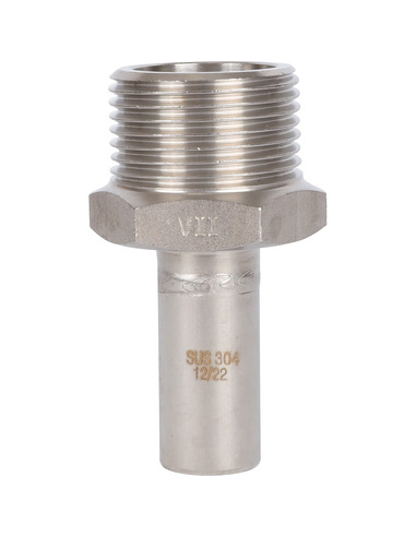 Вставка переходная ROMMER 18x1" НР для нержавеющих труб пресс