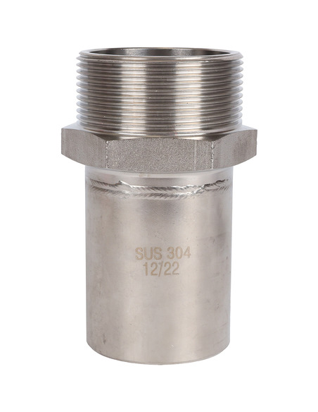 Вставка переходная ROMMER 54x2" НР для нержавеющих труб пресс