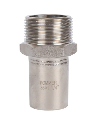 Вставка переходная ROMMER 35x1 1/4" НР для нержавеющих труб пресс