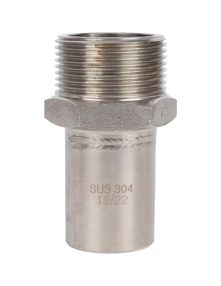 Вставка переходная ROMMER 35x1 1/4" НР для нержавеющих труб пресс