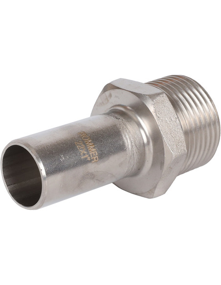 Вставка переходная ROMMER 22x1" НР для нержавеющих труб пресс