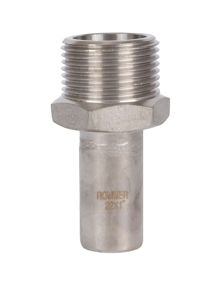 Вставка переходная ROMMER 22x1" НР для нержавеющих труб пресс