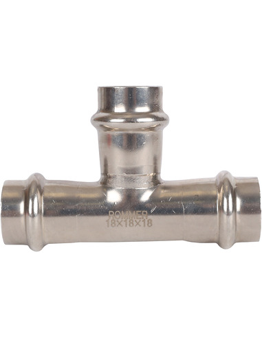Тройник ROMMER 18х18х18 для нержавеющих труб пресс