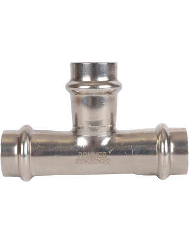 Тройник ROMMER 22х22х22 для нержавеющих труб пресс