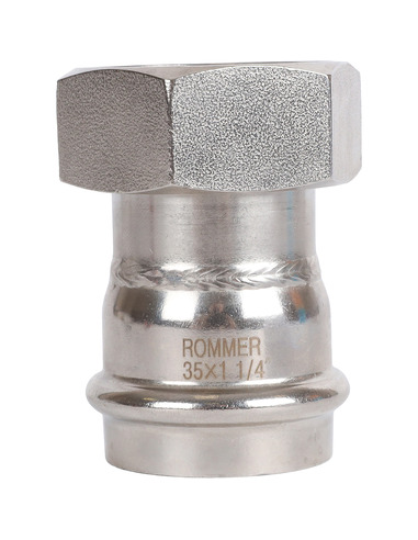 Переходник с накидной гайкой ROMMER 35x1 1/4" ВР для нержавеющих труб пресс
