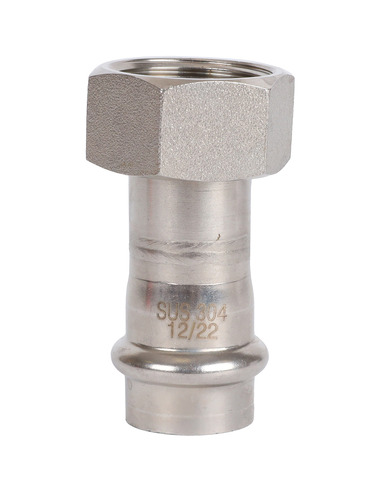 Переходник с накидной гайкой ROMMER 18x3/4" ВР для нержавеющих труб пресс