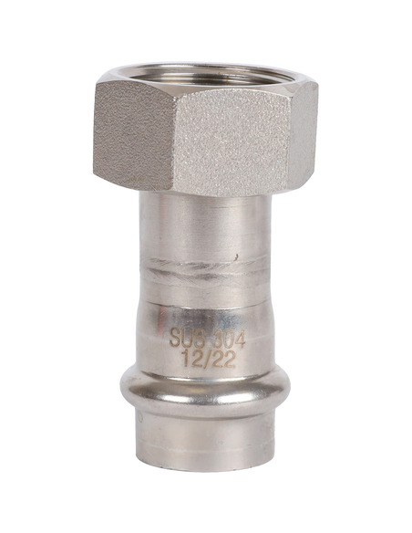 Переходник с накидной гайкой ROMMER 18x3/4" ВР для нержавеющих труб пресс