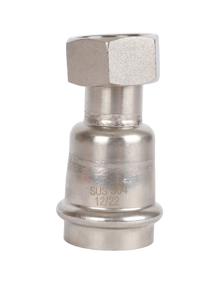 Переходник с накидной гайкой ROMMER 28x3/4" ВР для нержавеющих труб пресс