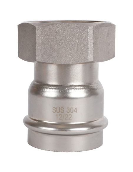 Переходник с накидной гайкой ROMMER 54x2" ВР для нержавеющих труб пресс