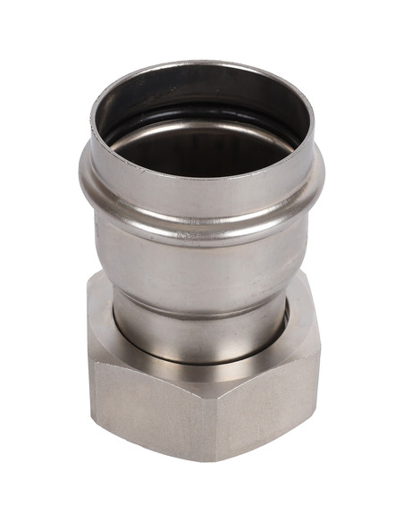 Переходник с накидной гайкой ROMMER 54x2" ВР для нержавеющих труб пресс