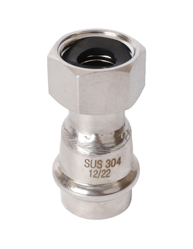 Переходник с накидной гайкой ROMMER 18x1/2" ВР для нержавеющих труб пресс