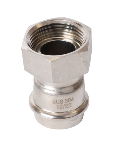 Переходник с накидной гайкой ROMMER 28x1" ВР для нержавеющих труб пресс