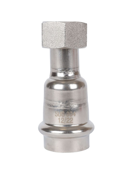 Переходник с накидной гайкой ROMMER 22x1/2" ВР для нержавеющих труб пресс