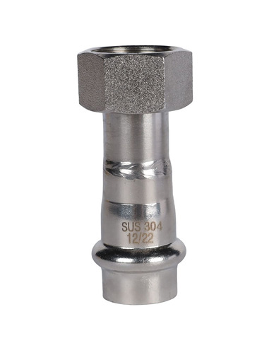 Переходник с накидной гайкой ROMMER 15x1/2" ВР для нержавеющих труб пресс