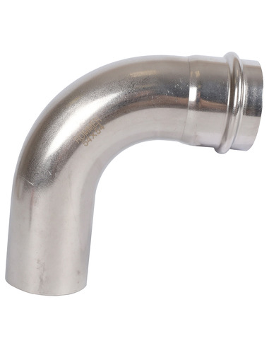 Угольник однораструбный ROMMER 54х90° для нержавеющих труб пресс