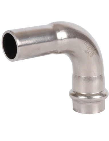 Угольник однораструбный ROMMER 18х90° для нержавеющих труб пресс