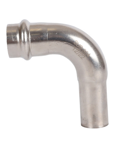 Угольник однораструбный ROMMER 18х90° для нержавеющих труб пресс