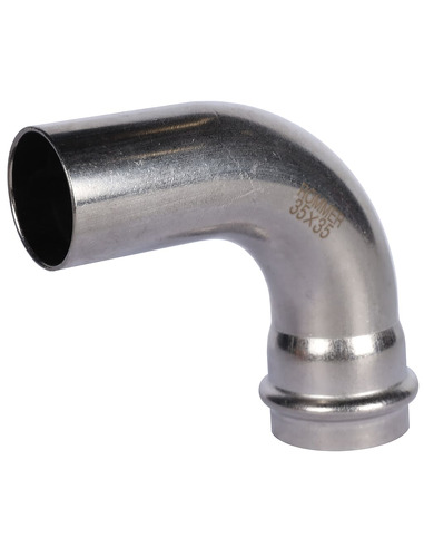 Угольник однораструбный ROMMER 35х90° для нержавеющих труб пресс