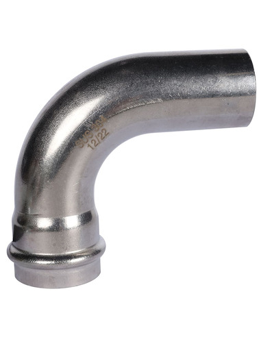 Угольник однораструбный ROMMER 35х90° для нержавеющих труб пресс