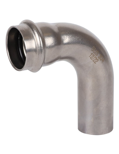 Угольник однораструбный ROMMER 28х90° для нержавеющих труб пресс