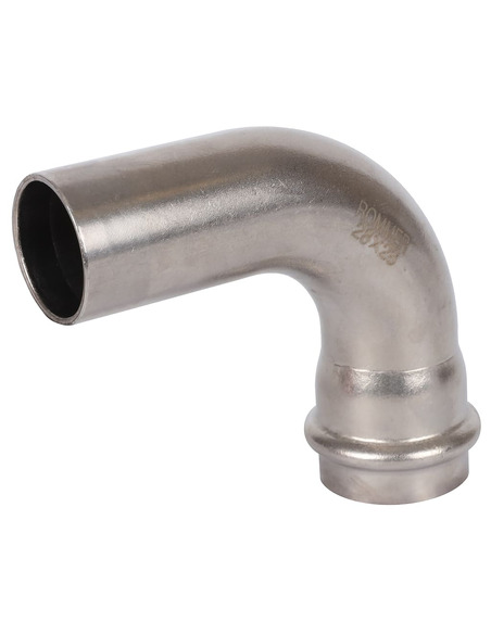 Угольник однораструбный ROMMER 28х90° для нержавеющих труб пресс