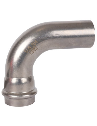 Угольник однораструбный ROMMER 28х90° для нержавеющих труб пресс