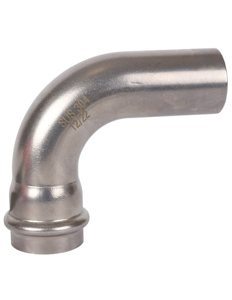 Угольник однораструбный ROMMER 28х90° для нержавеющих труб пресс