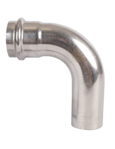 Угольник однораструбный ROMMER 42х90° для нержавеющих труб пресс