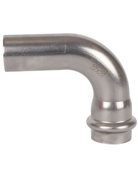 Угольник однораструбный ROMMER 22х90° для нержавеющих труб пресс