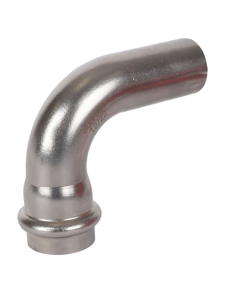 Угольник однораструбный ROMMER 22х90° для нержавеющих труб пресс