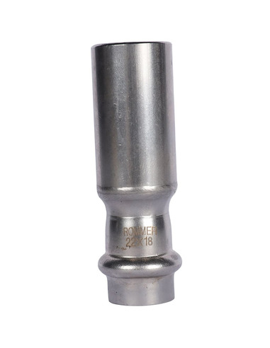 Муфта переходная однораструбная ROMMER 22х18 для нержавеющих труб пресс