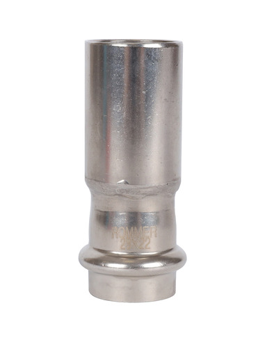 Муфта переходная однораструбная ROMMER 28х22 для нержавеющих труб пресс