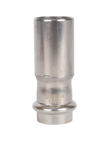 Муфта переходная однораструбная ROMMER 28х22 для нержавеющих труб пресс