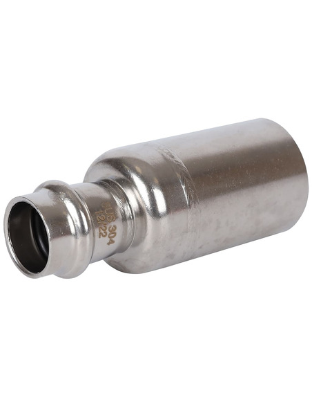 Муфта переходная однораструбная ROMMER 35х18 для нержавеющих труб пресс