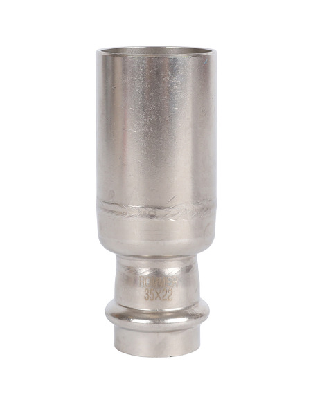 Муфта переходная однораструбная ROMMER 35х22 для нержавеющих труб пресс