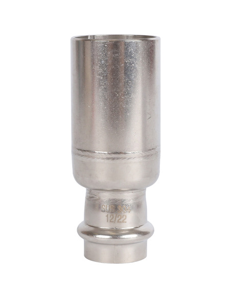 Муфта переходная однораструбная ROMMER 35х22 для нержавеющих труб пресс