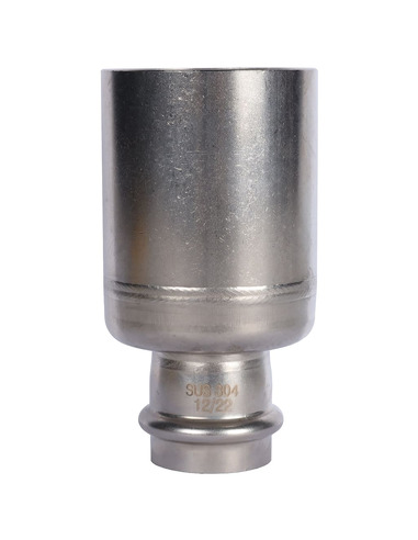 Муфта переходная однораструбная ROMMER 54х28 для нержавеющих труб пресс